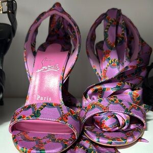 Christian Louboutin Women's Purple Patterned Heels
